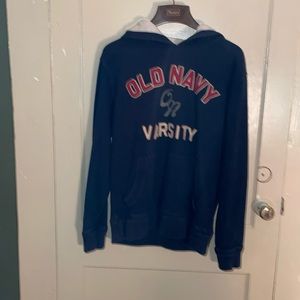 Old navy hooded varsity sweatshirt